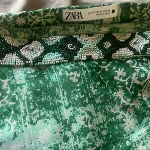 ZARA wrap around silky skirt . XL